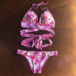 Floral Two-piece swimsuit